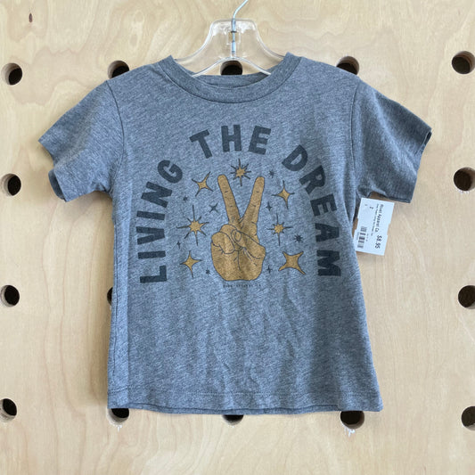 Grey Peace Living the Dream Tee