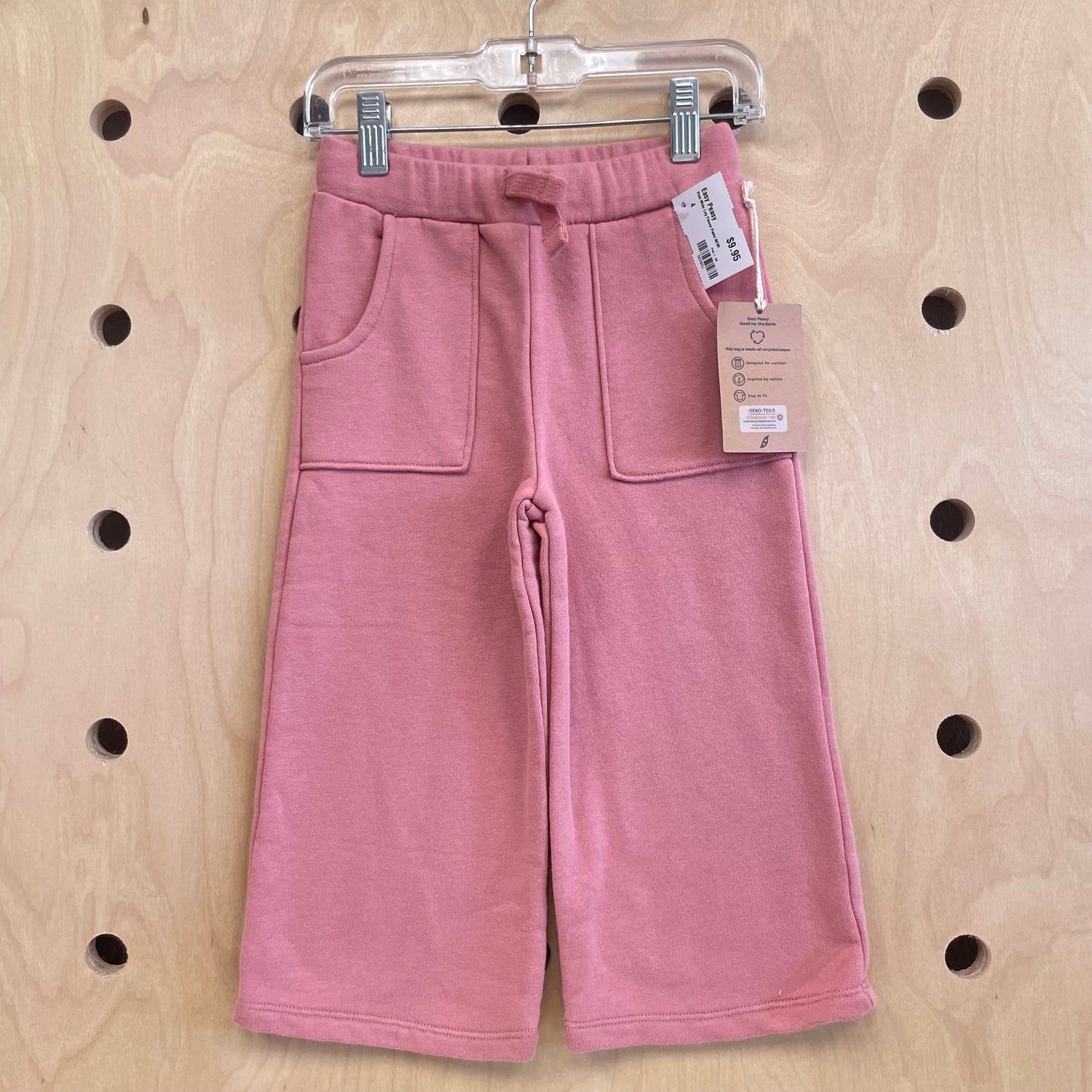 Pink Wide Leg Fleece Pants NEW!