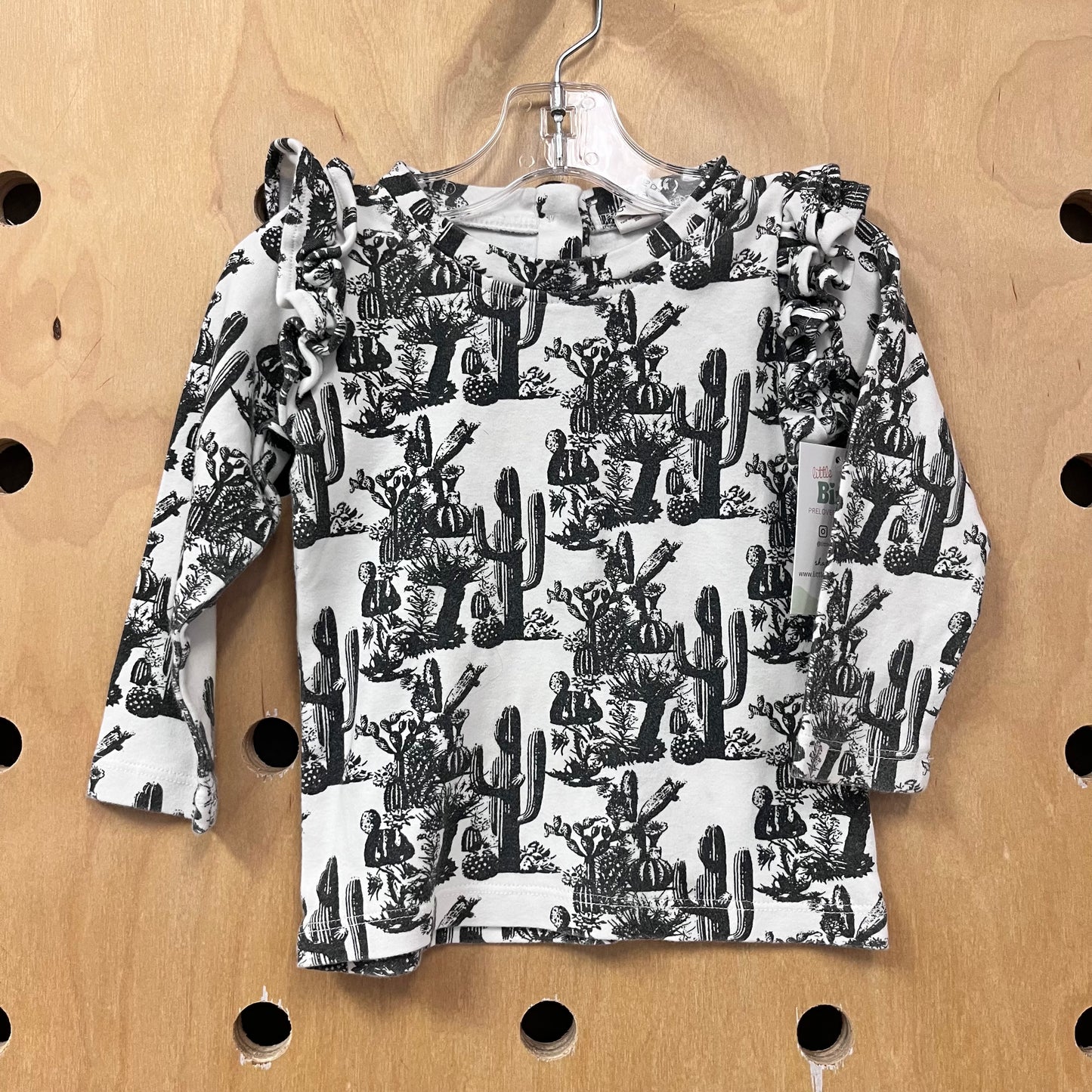 Organic Black/White Cactus LS