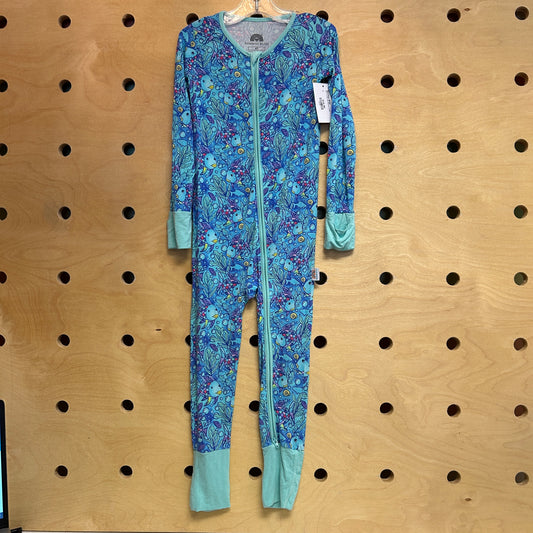Blue Tie Dye Fish Bamboo Zippy