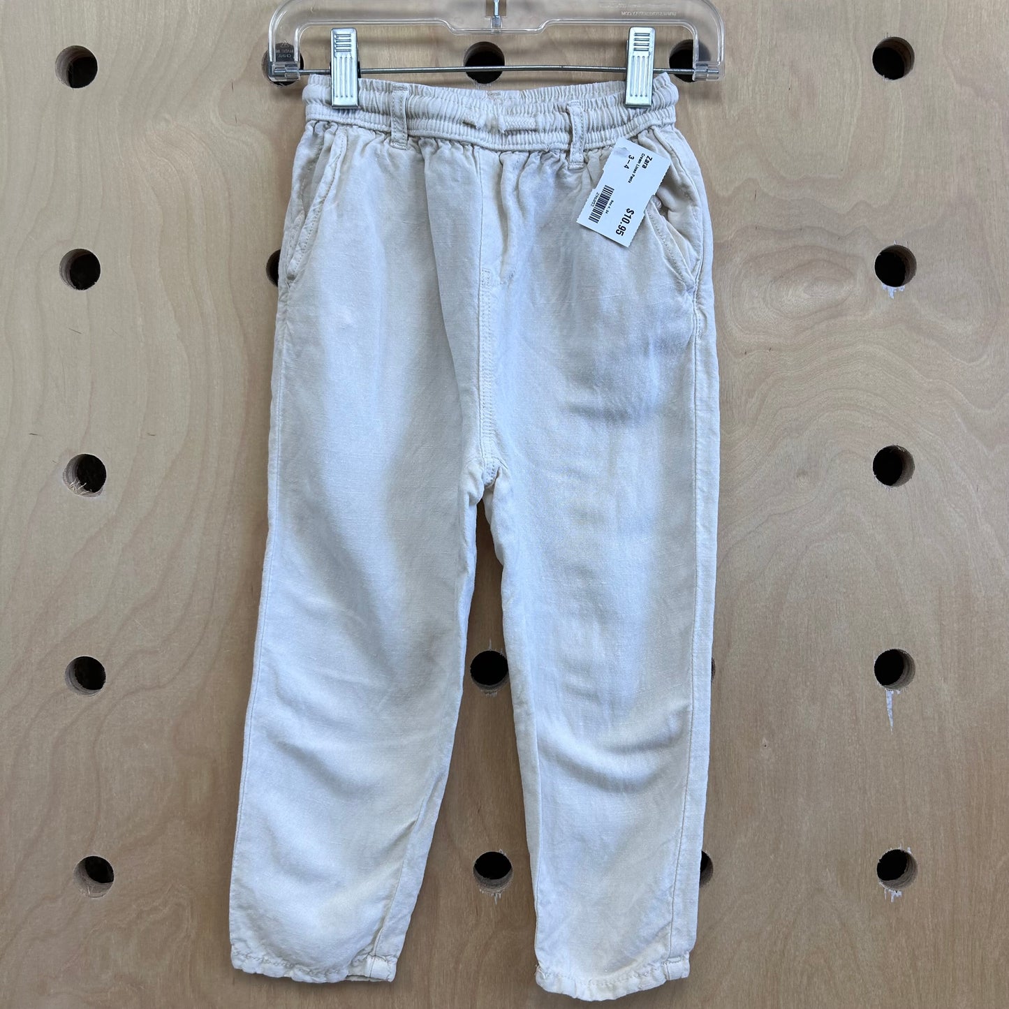 Cream Linen Pants