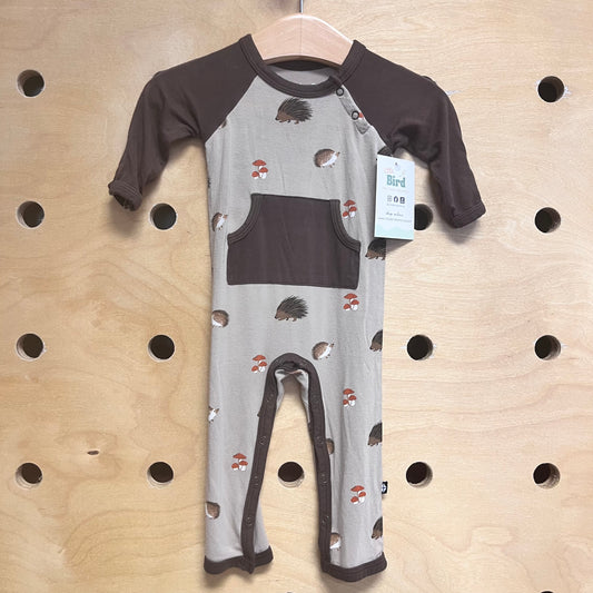 Brown Porcupines Bamboo Romper