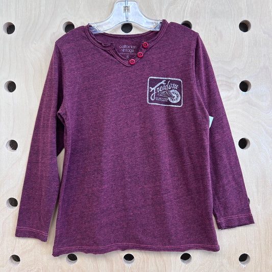 Burgundy Freedon Riders Henley