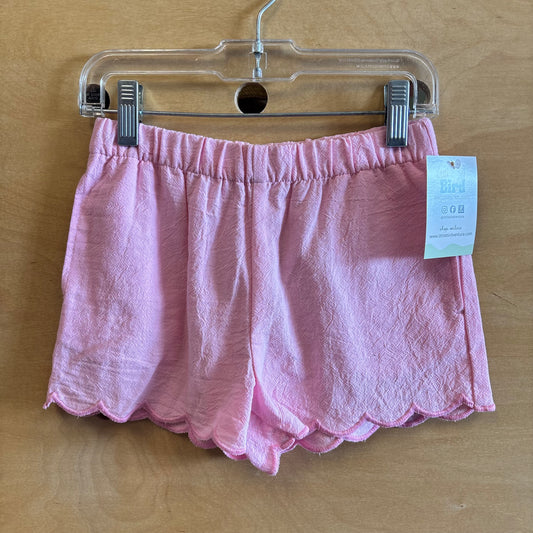 Pink Scalloped Shorts