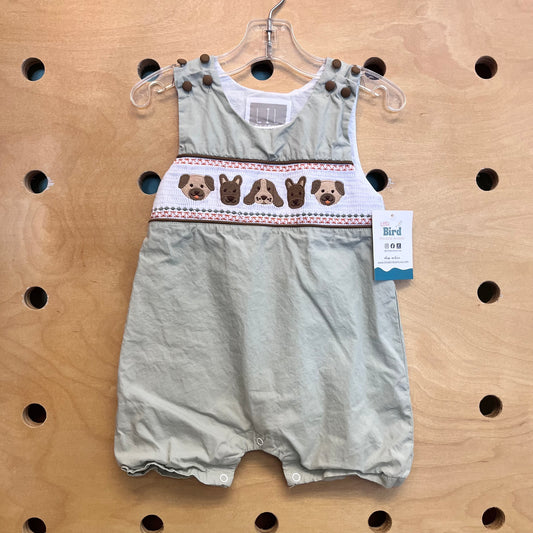 Smocked Dogs Romper