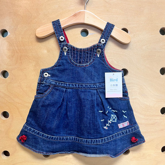 Embroidered Denim Jumper