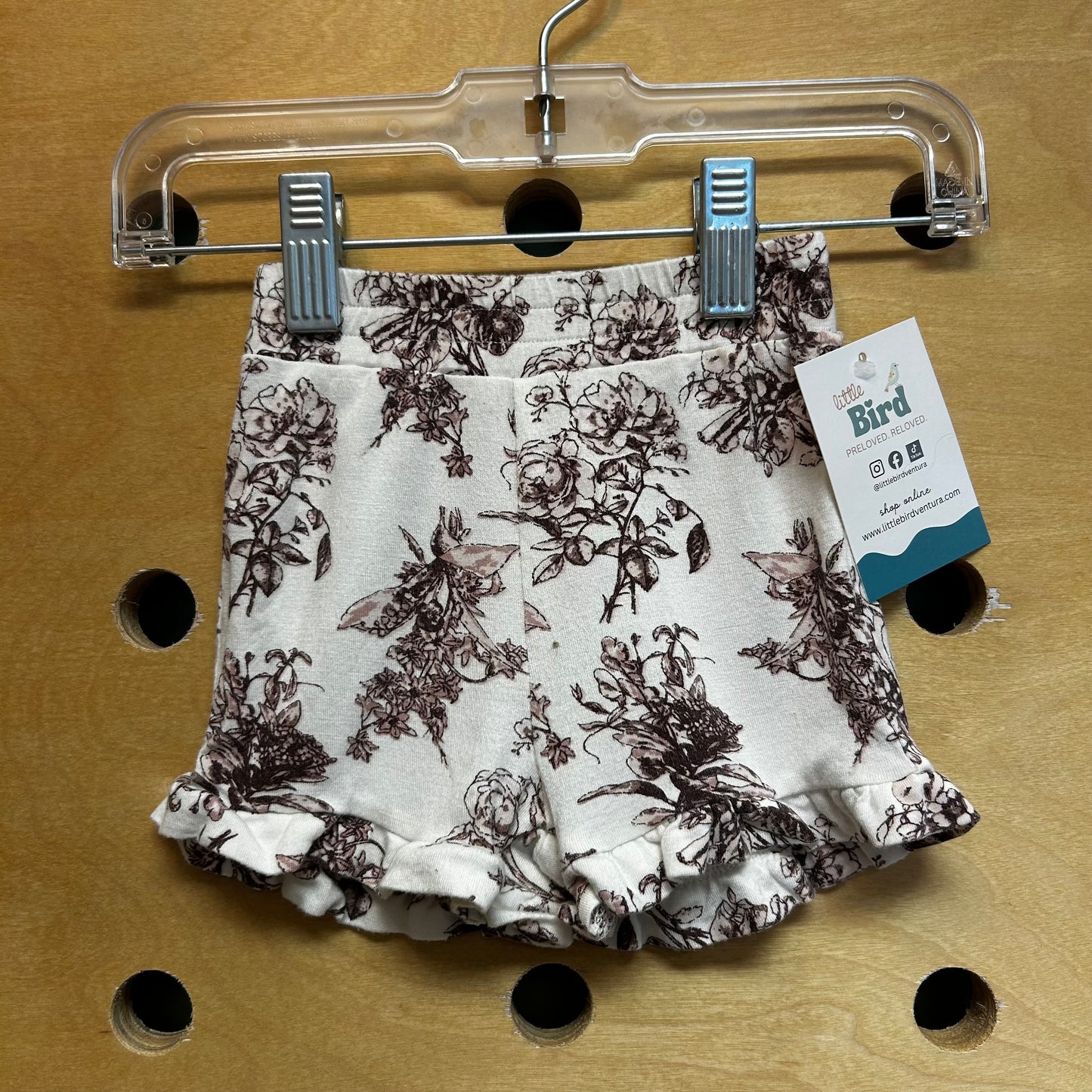 White/Purple Floral Bamboo Bloomers