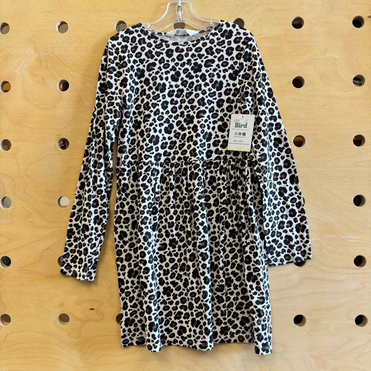 Cream/Black Cheetah Print Dress