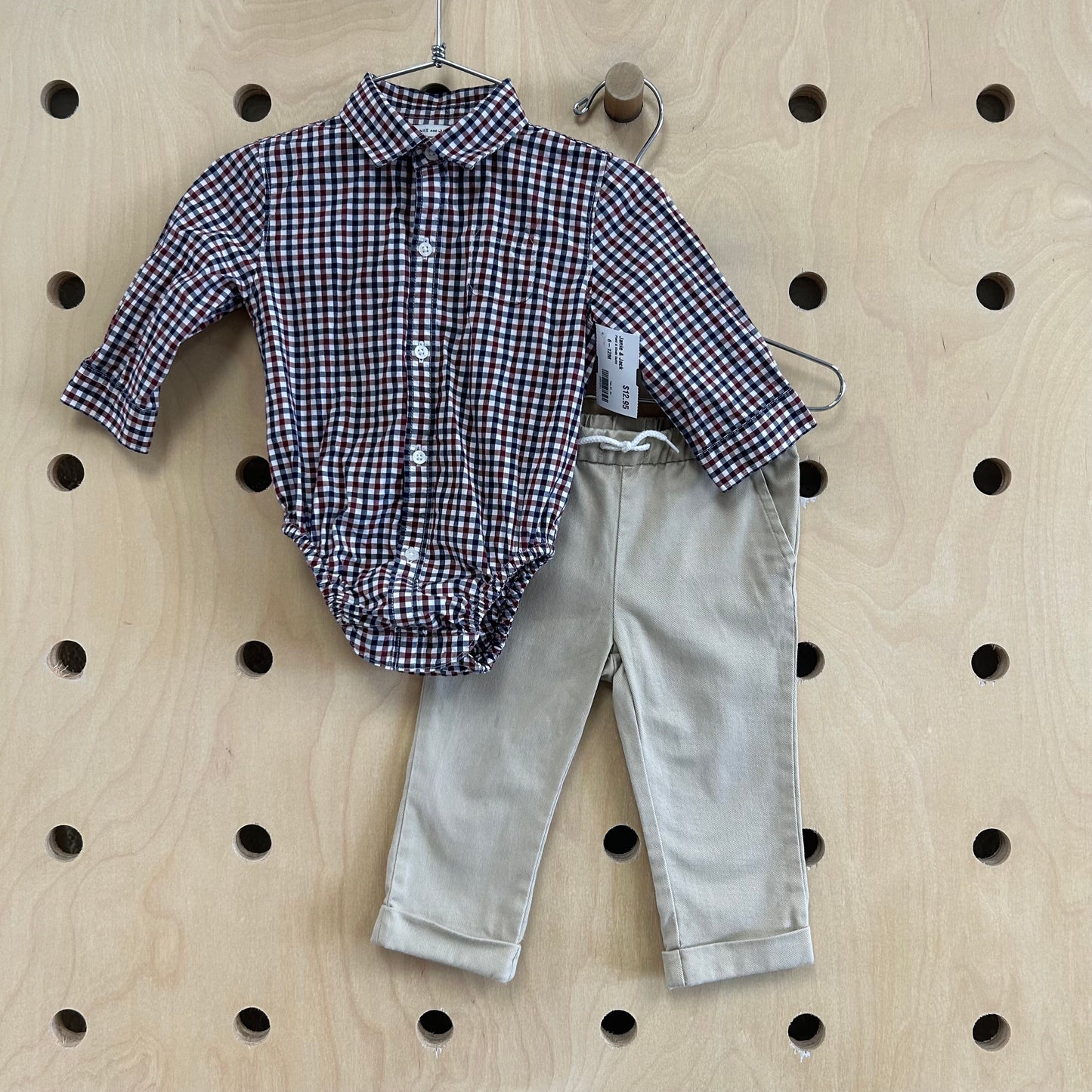 Plaid & Khaki Outfit