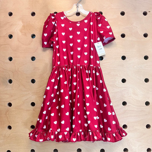Red Hearts Twirl Dress