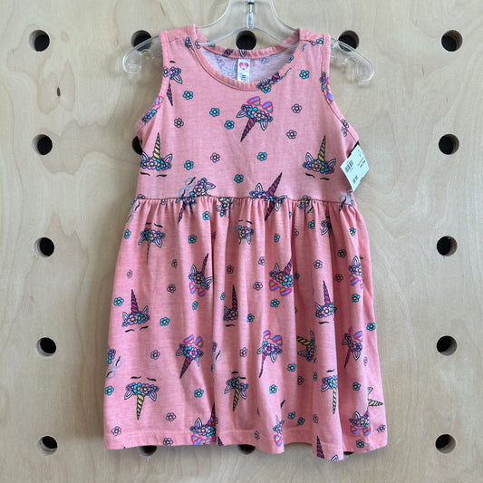 Coral Unicorn Dress
