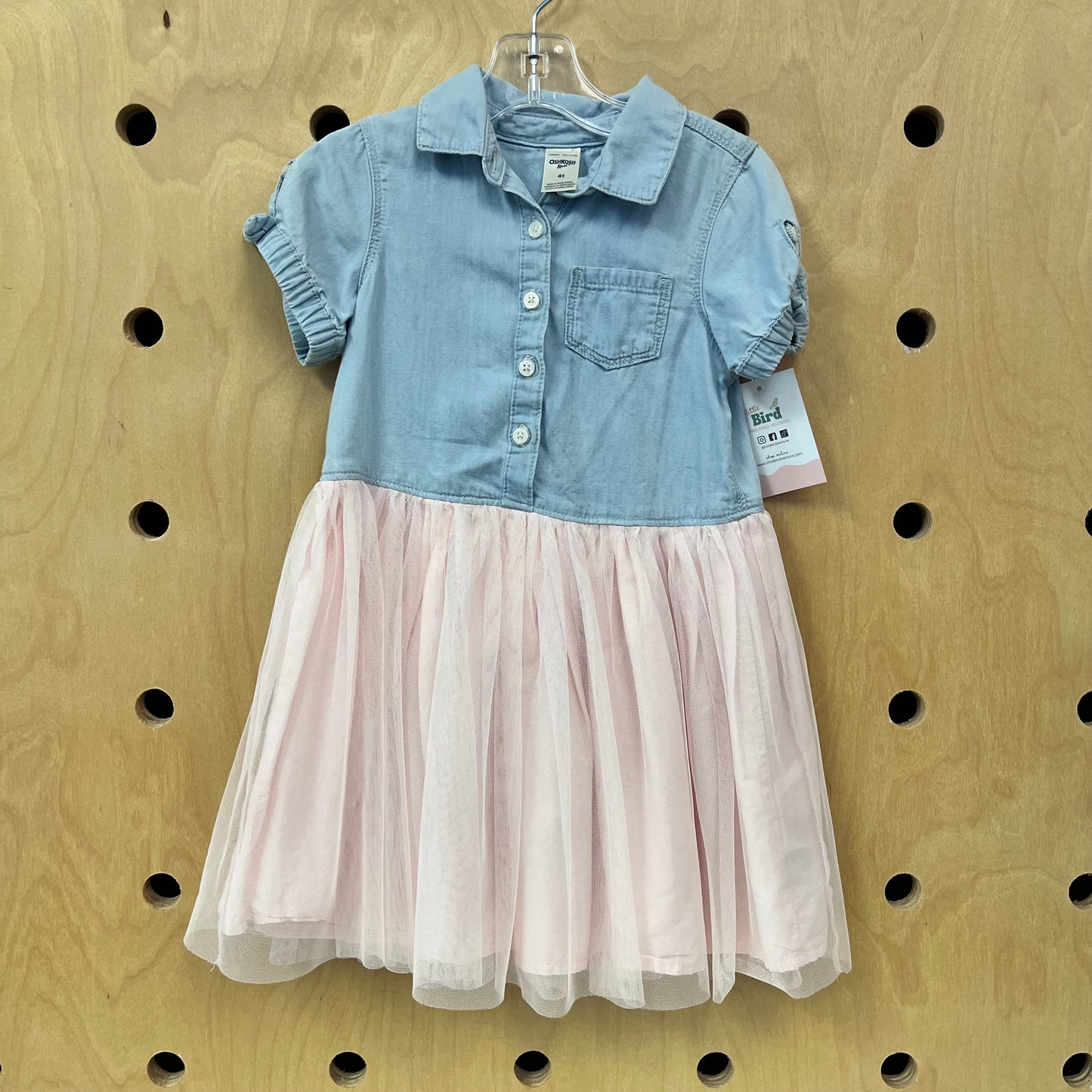 Denim & Pink Tulle Dress
