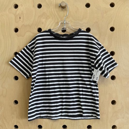 Black + White Striped Tee