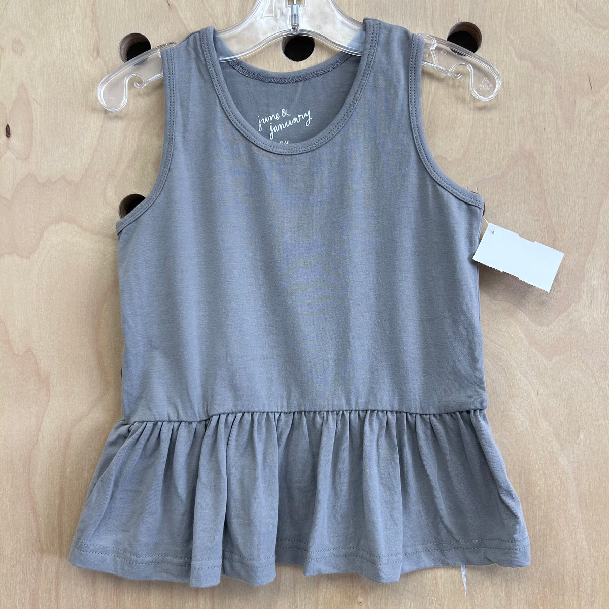 Grey Peplum Tank