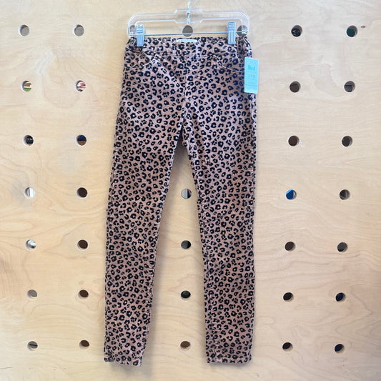 Animal Print Velour Jeggings