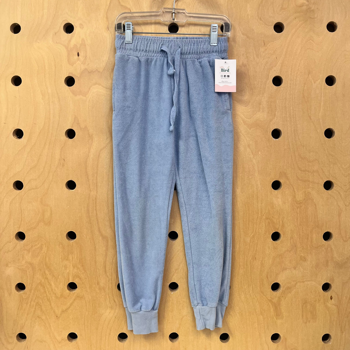 Light Blue Terry Drawstring Joggers