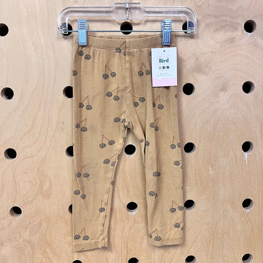 Yellow Floral Leggings