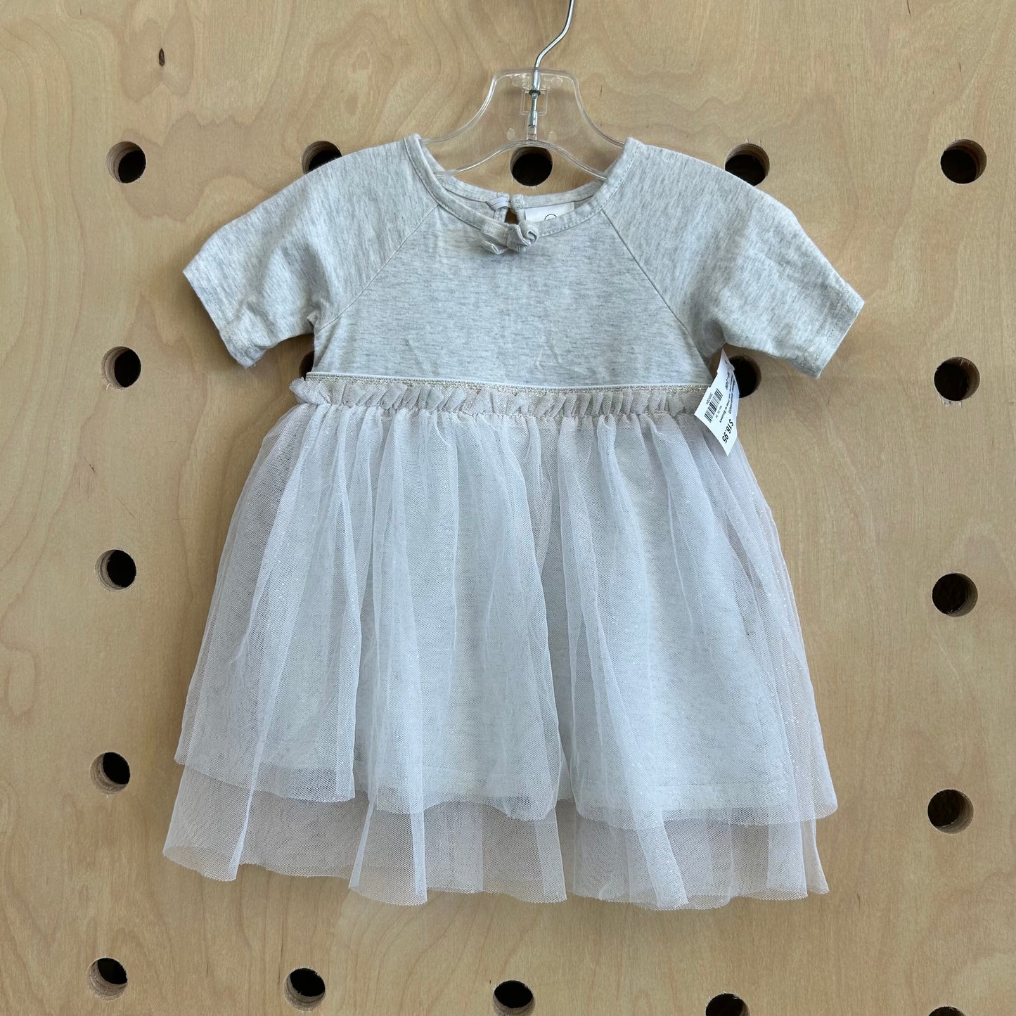 Heathered Grey Tulle Dress w/ Bloomers