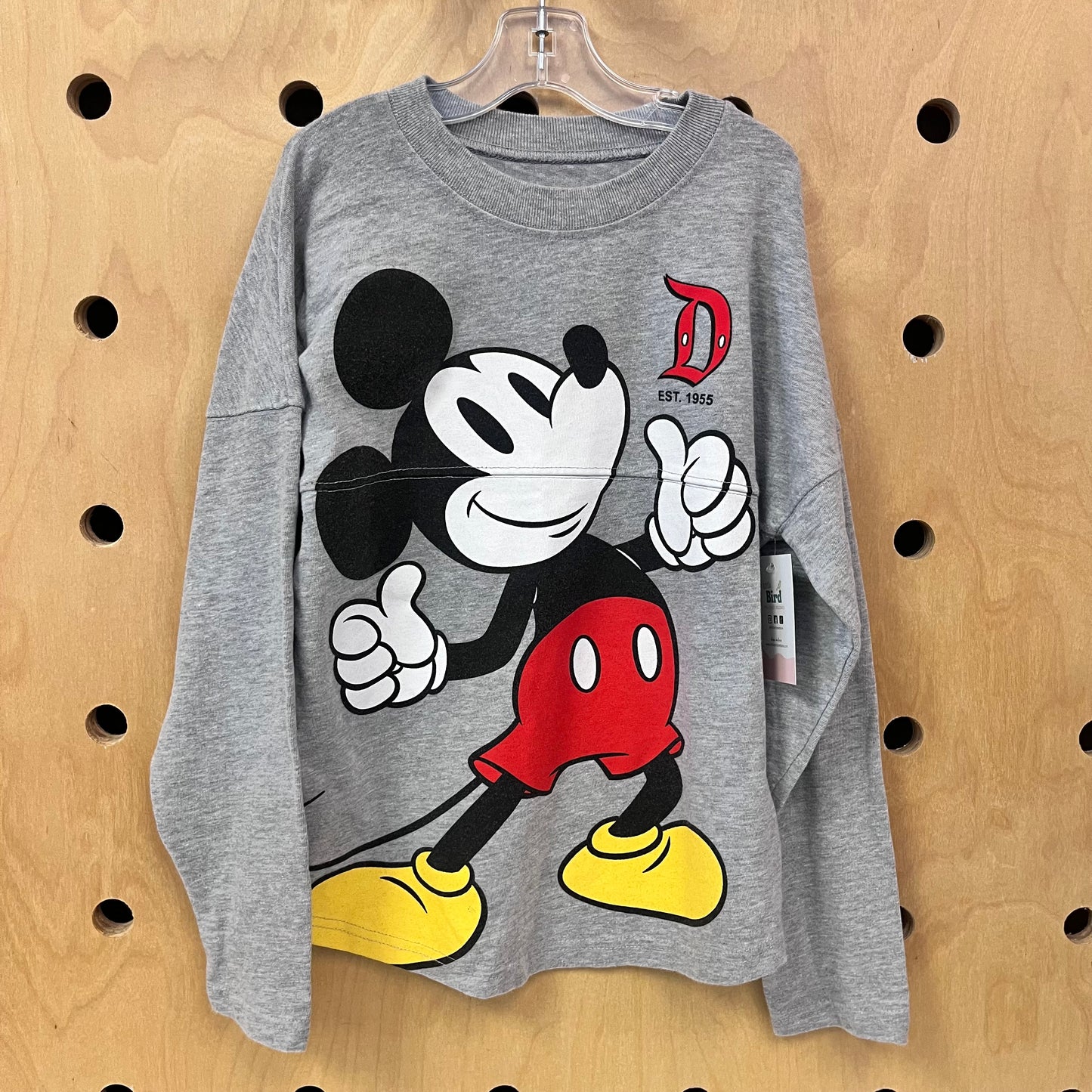 Mickey Front/Pluto Back LS Tee