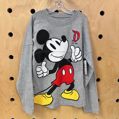Mickey Front/Pluto Back LS Tee