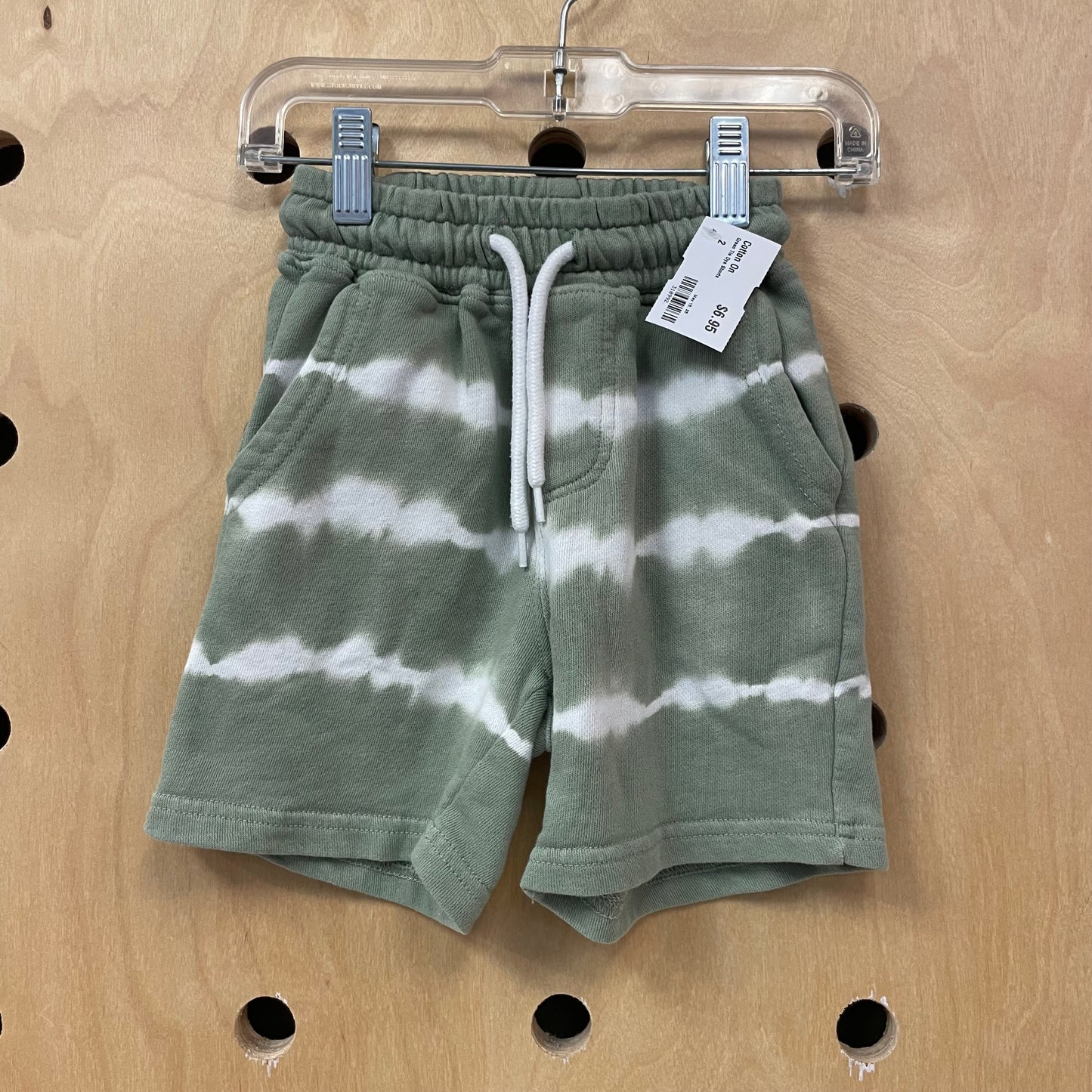 Green Tie Dye Shorts
