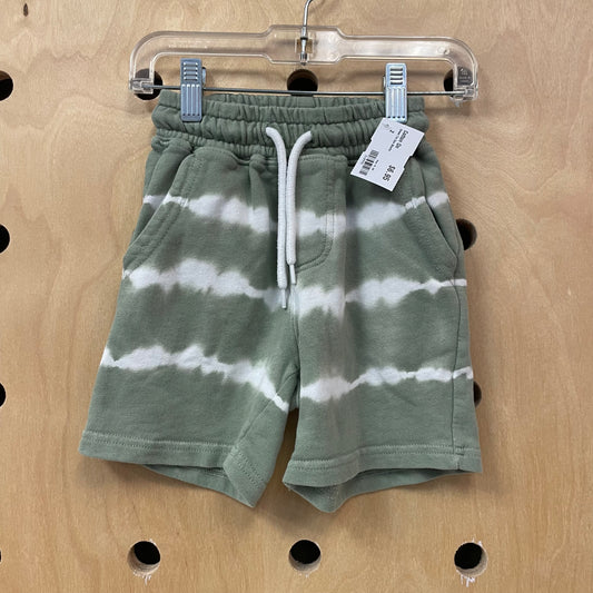 Green Tie Dye Shorts