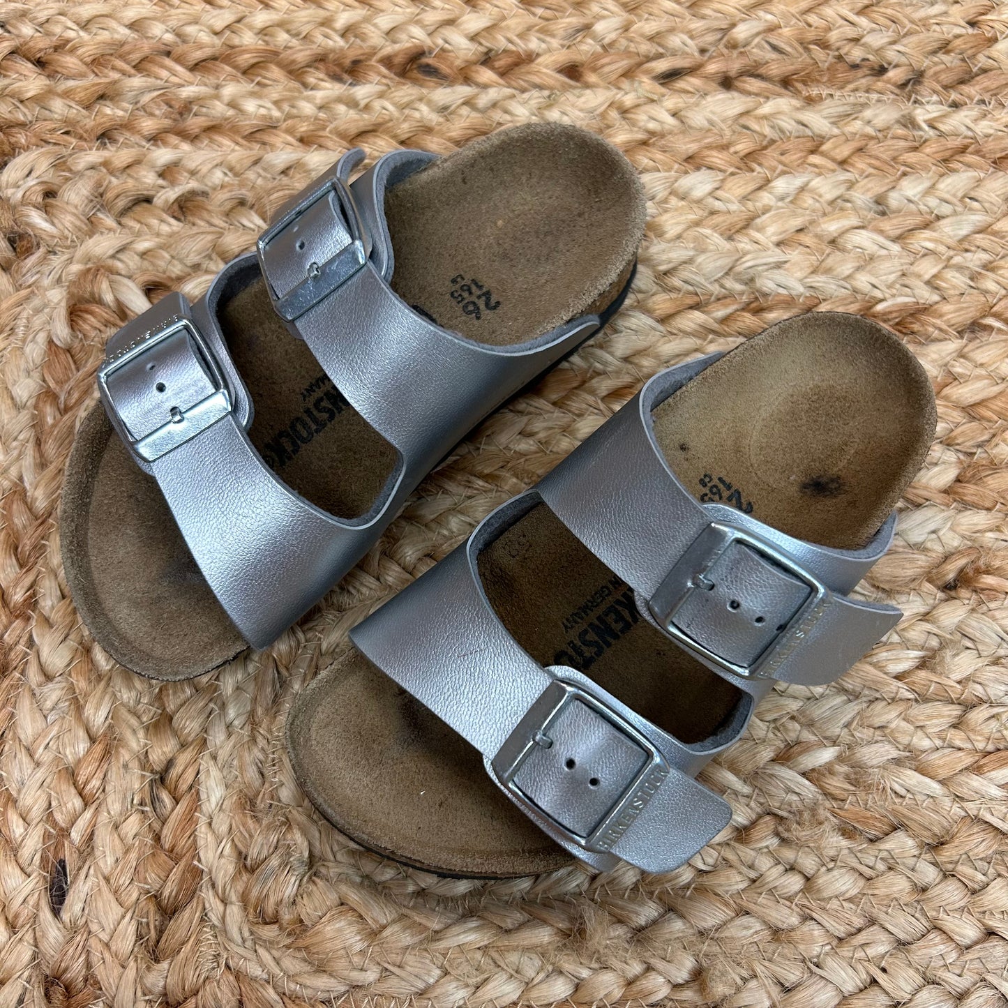 Silver Arizona Sandals