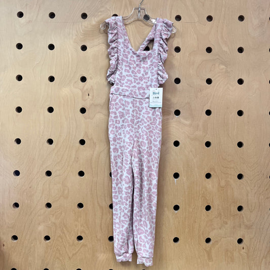 Pink Leopard Bamboo Romper