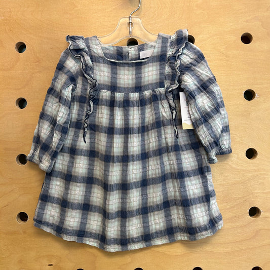 Blue Plaid Dress