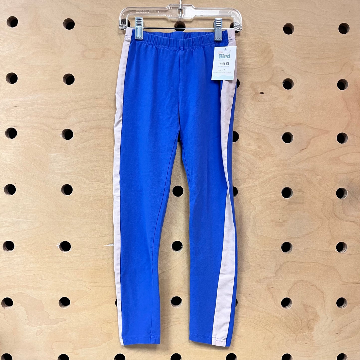 Purple/White Cotton Leggings