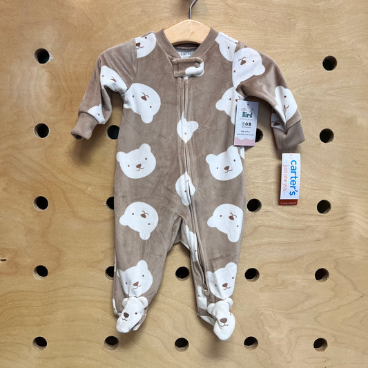 Bears 2Way Zip Soft Footies NEW!