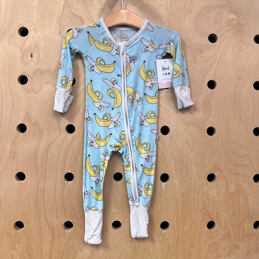 Blue Bananas Bamboo Zippy