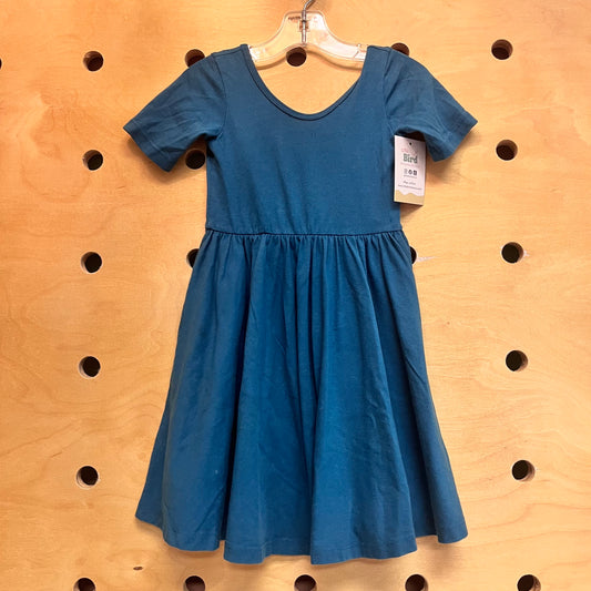 Teal Blue Twirl Dress