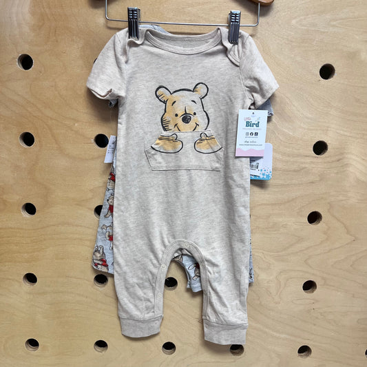 2pc Pooh Bear Rompers NEW!