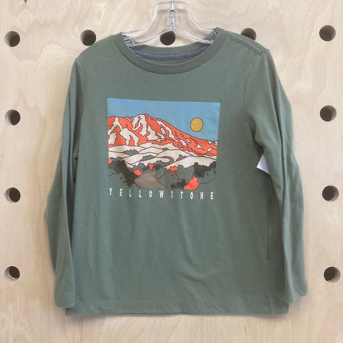 Green Yellowstone LS Tee
