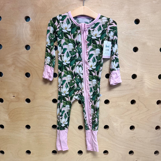 Pink Plumeria Bamboo 2-way Zippy