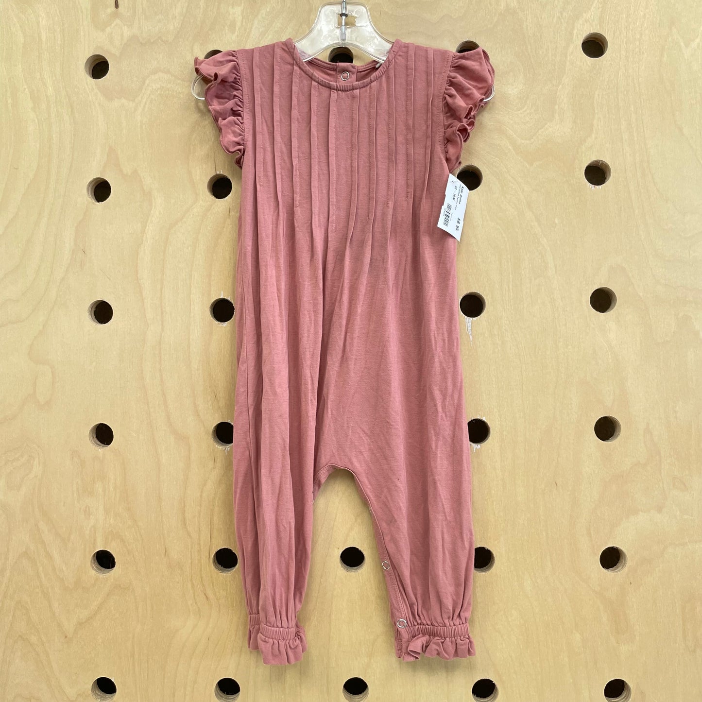Pink Ruffled Bamboo Onsie