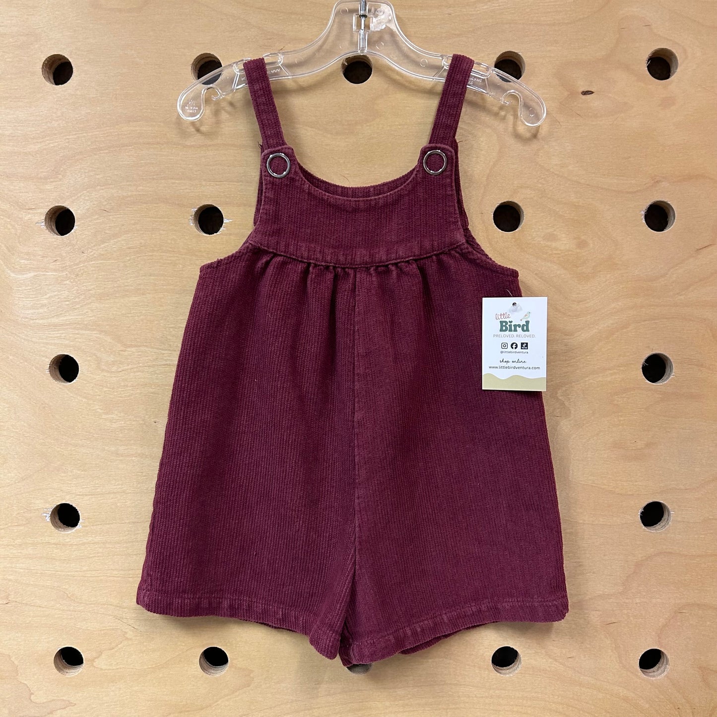 Purple Cord Romper