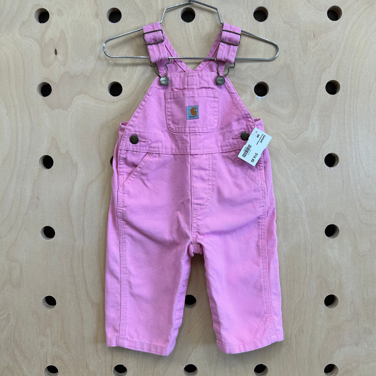 Pink Denim Overalls
