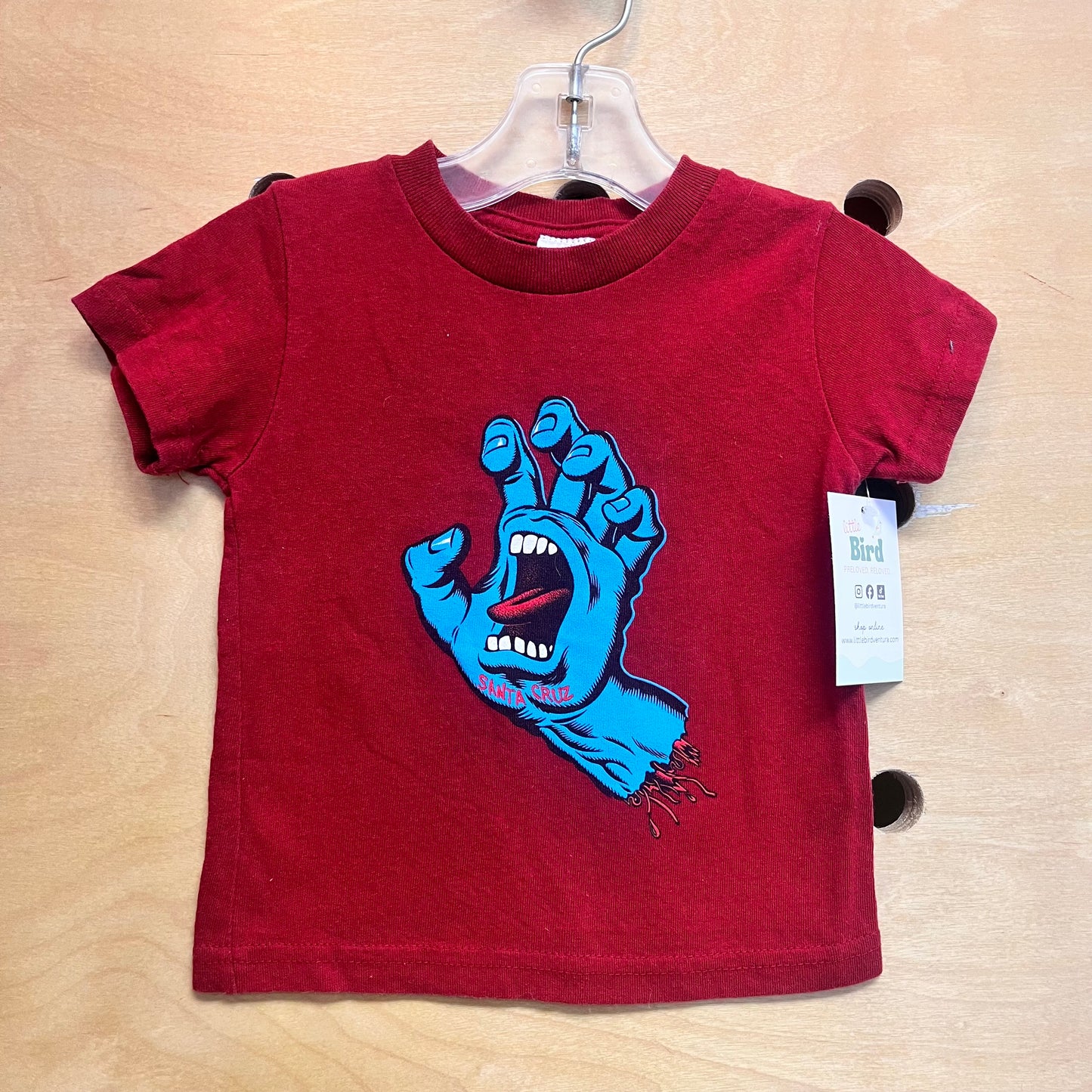 Red Santa Cruz Hand Tee