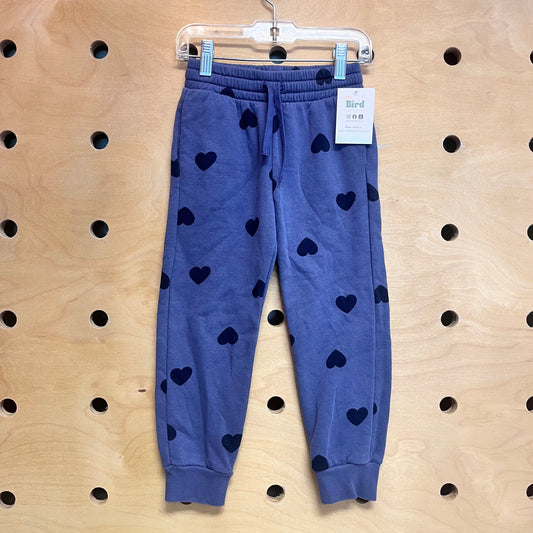 Blue Hearts Drawstring Joggers