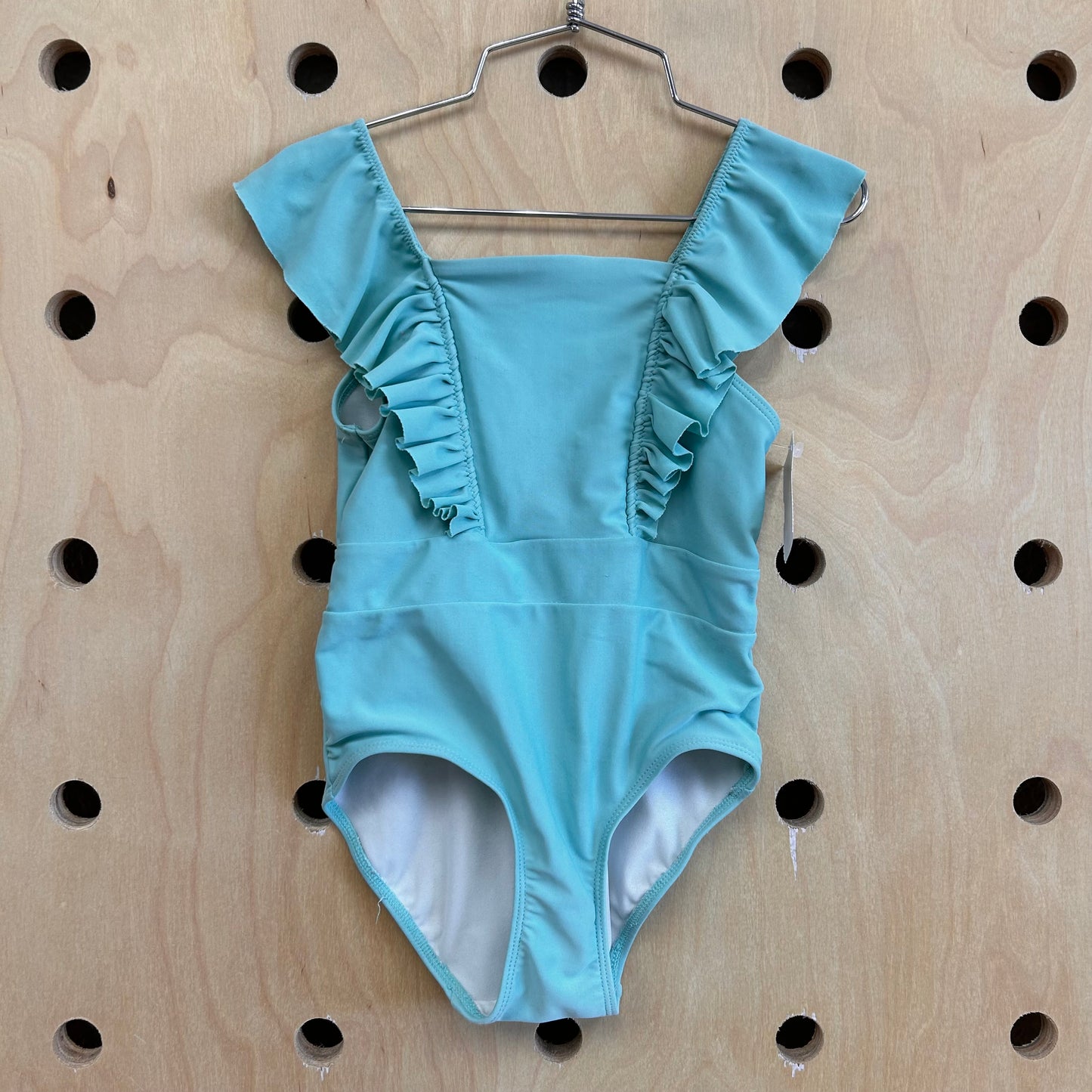 Blue Ruffle Swimsuit