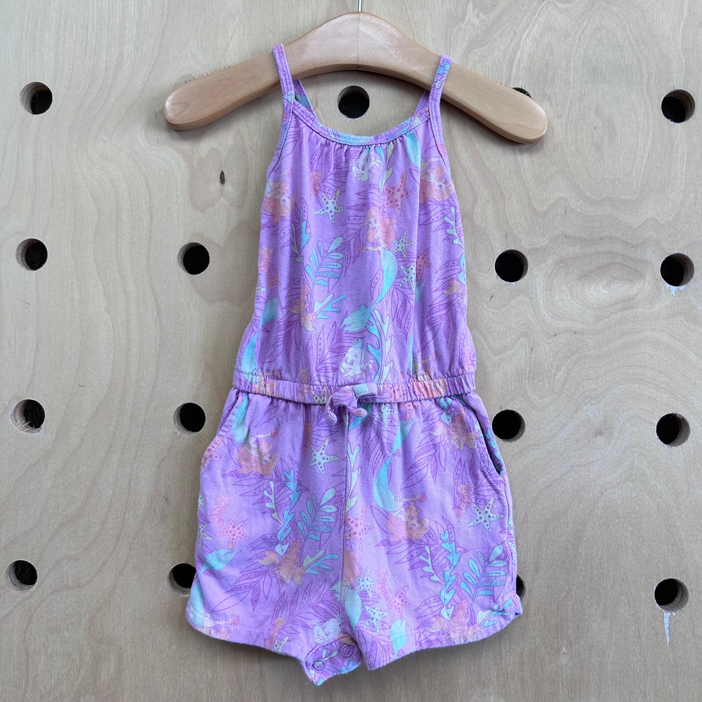 Purple Little Mermaid Romper