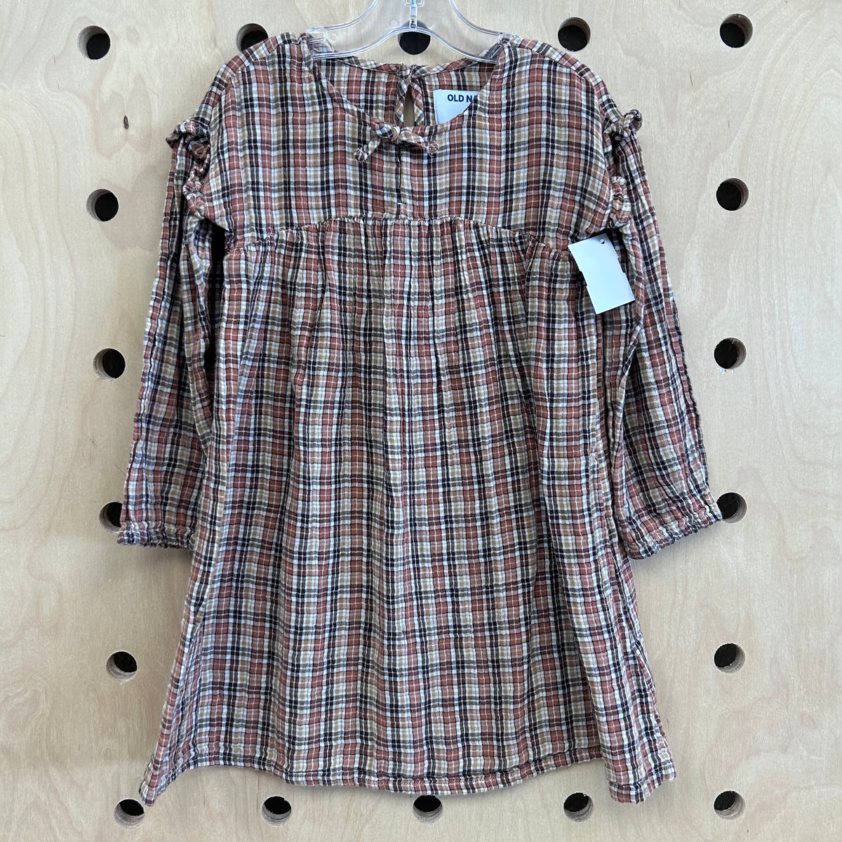 Brown Plaid Dress