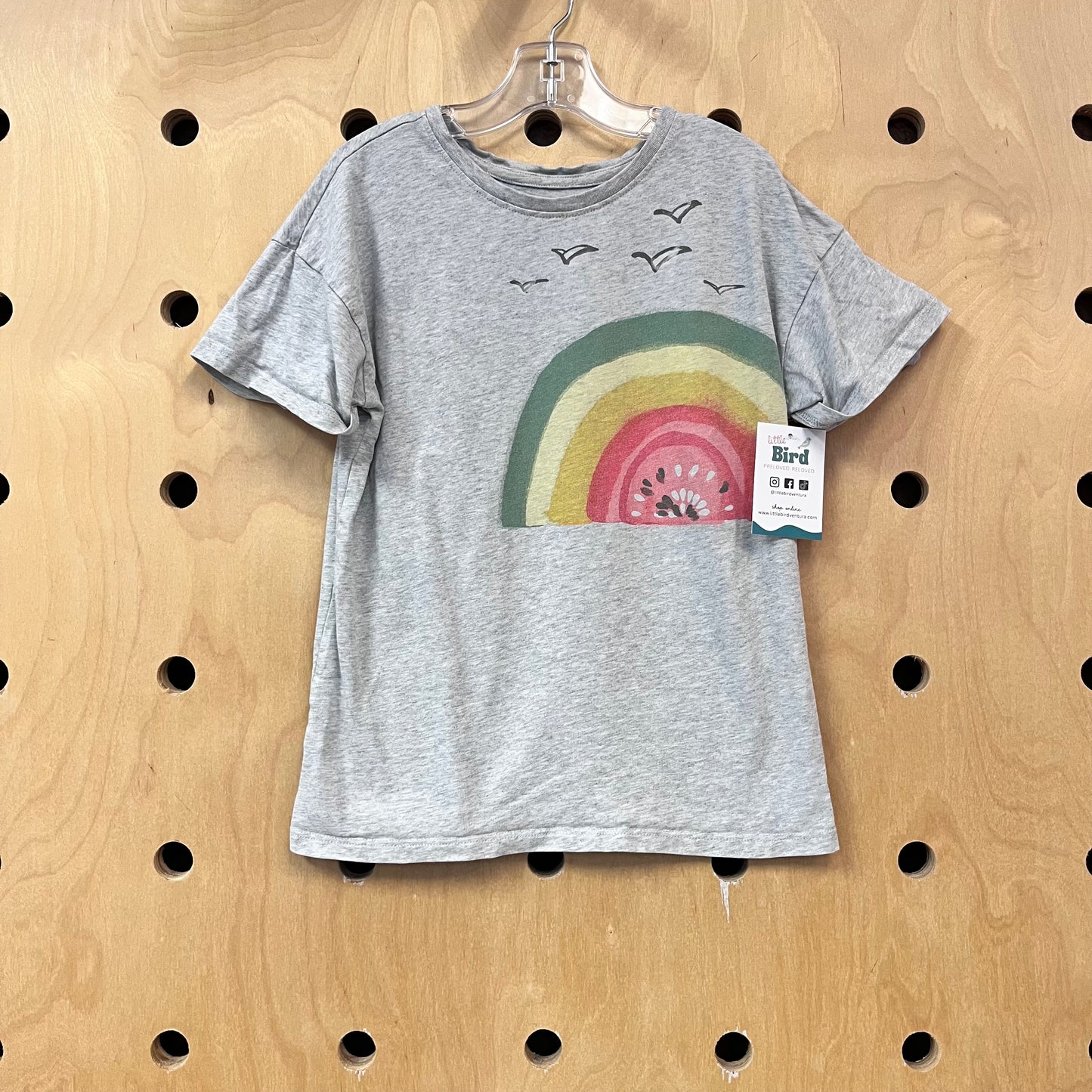 Grey Watermelon Rainbow Tee