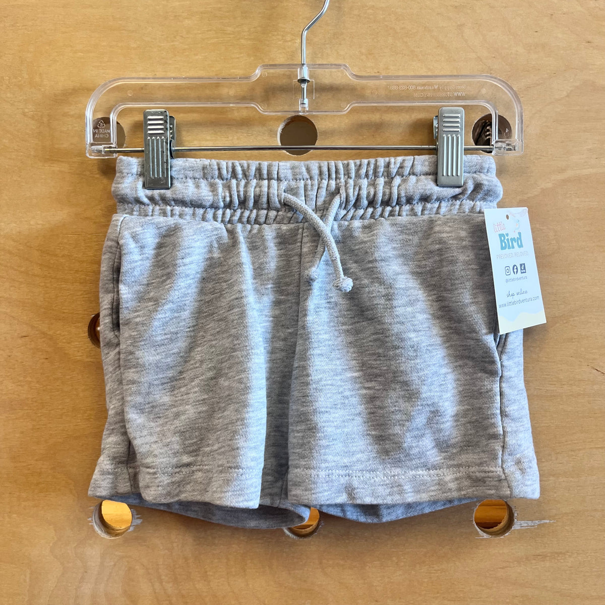 Grey Drawstring Shorts
