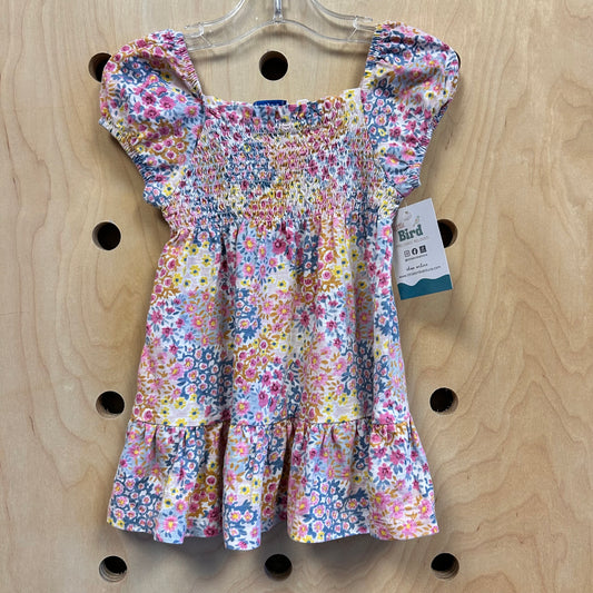 Smocked Floral Dress