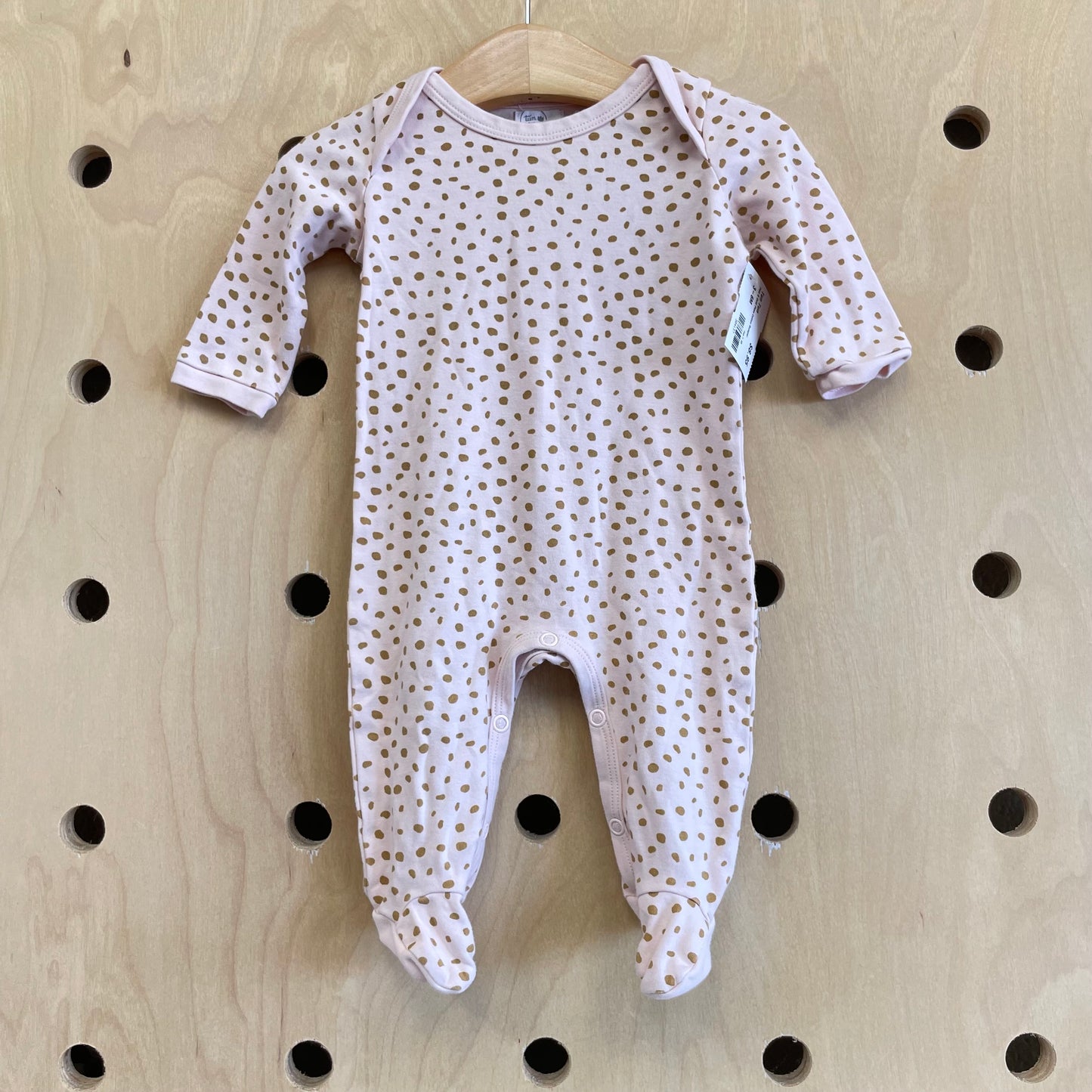 Pink & Gold Pima Cotton Romper