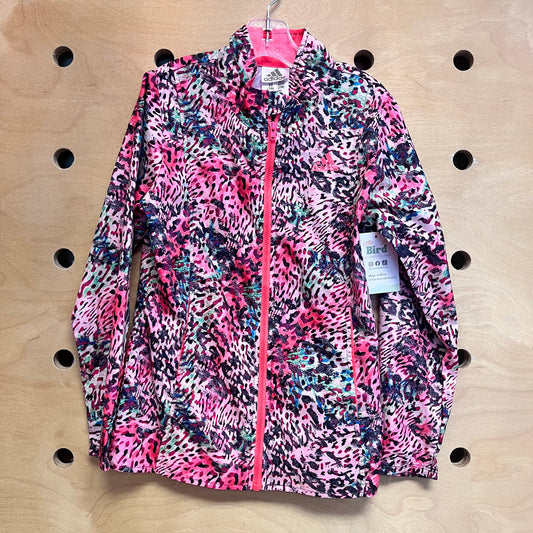 Pink Animal Print Athletic Jacket