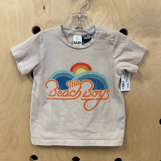 Beige Beach Boys Rainbow Tee